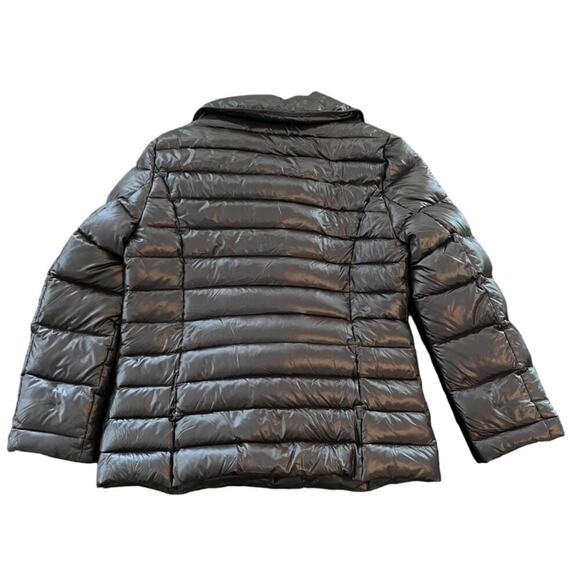 Coatology Brown Packable Puffer Jacket Medium Brown 95% Down Double Breasted - Picture 2 of 12